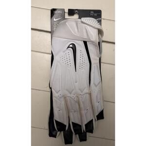 Nike D-Tack 6.0 Lineman Football Gloves NFL White/Black PGF946-184 Mens Size 3XL